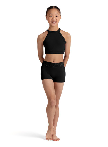 #CR90003 Embroidered Waist Shorts