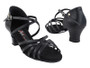 Very Fine #CD1124DB Black Leather Ballroom Shoe