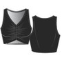 #Z5205 Cropped Gather Tank