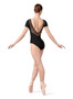 #L9242 V Back Cap Sleeve Leotard