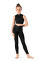 #CZ8465 Weave Zip Crop Top