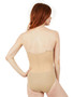 #3763W Plunge Neck Mesh Leotard