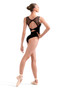L40012 Boat Neck Mesh Back Leotard