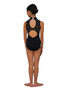 23136C Mock T/N Lace Back Leotard