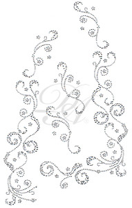 Ovrs5108 - Mini Flowers & Swirls Jacket Decor