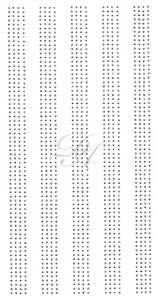 Ovrs722 - 4 Rows of SS10 Bands - 16" Long (5/Page)