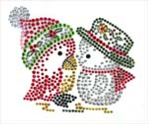 Ovrs1521 - Christmas Baby Penguin with Snowboy - ON SALE!