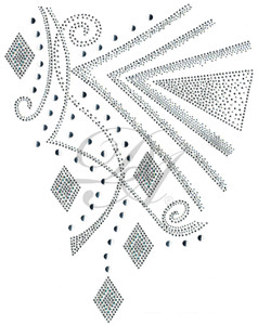 Ovrs7214 - Geometric Swirls and Diamonds Decor Design