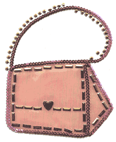 OvrL113 - Pink Sequins Purse - ON SALE!
