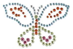 Ovrs529 - Multi-Color Butterfly - ON SALE! 