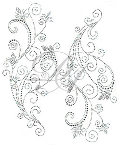 Ovrs7425 - Large Pair Swirl Decor