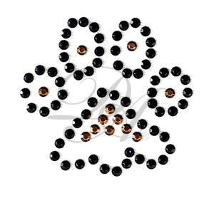 Ovrs894 - Black & Gold Paw Print