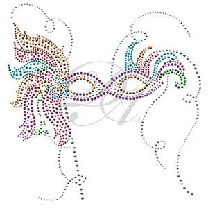 Ovrs4903 - Mardi Gras Mask - ON SALE!