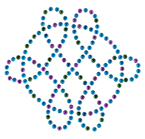 Ovrs1713 - Swirls In Circle Quilting Pattern