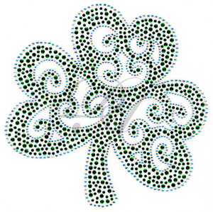 Ovrs8020 - Swirly  Shamrock 