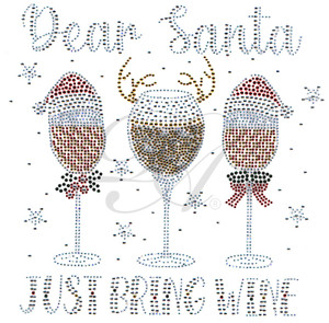 Ovrs8342- Dear Santa Just bring the Wine