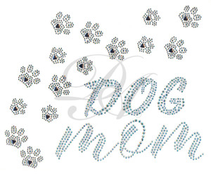 Ovrs8375- Dog Mom with Trail of Paws