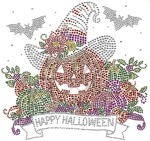 Ovrs8410 - Pumpkin with Witch Hat