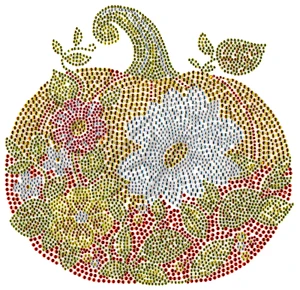 Ovrs8411 - Floral Pumpkin 