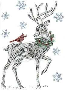 Ovrs8414 - Reindeer with Cardinal