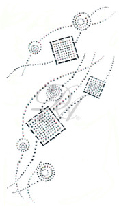 Ovrs1492 - Circles & Squares Abstract  