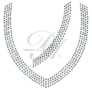 Ovrs1444 - 4 Row V-Neckline for Tunic