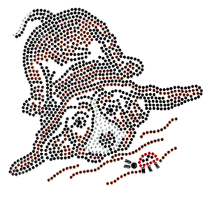 Ovrs1227 - Dog Looking at Lady Bug 