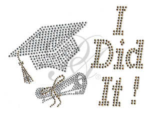 Ovrs4889 - I Did It! with Graduation Cap & Diploma