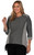 Style # 1715 - Two-Tone Tunic with Sheer Hem 