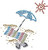 Ovrs96 - Beach Towel w/ Umbrella and Sandals - ON SALE!