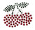 Ovrs112B - 2 Cherries (Studs)