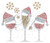 Ovrs7546 - Christmas Celebration Drinks w/ Santa Hats