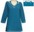 Style #: 1412 - Teal
w/Design #: Ovrs1443 (Neckline) & Ovrs1443B (Cuff & Hem)