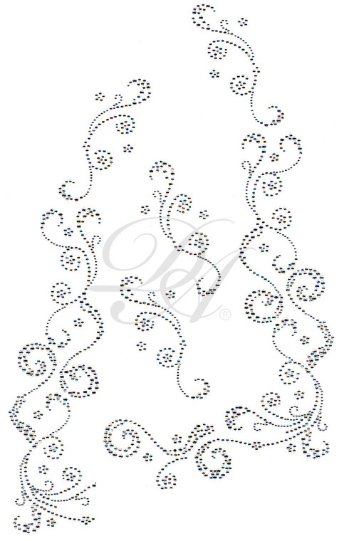 Ovrs5108 - Mini Flowers & Swirls Jacket Decor
