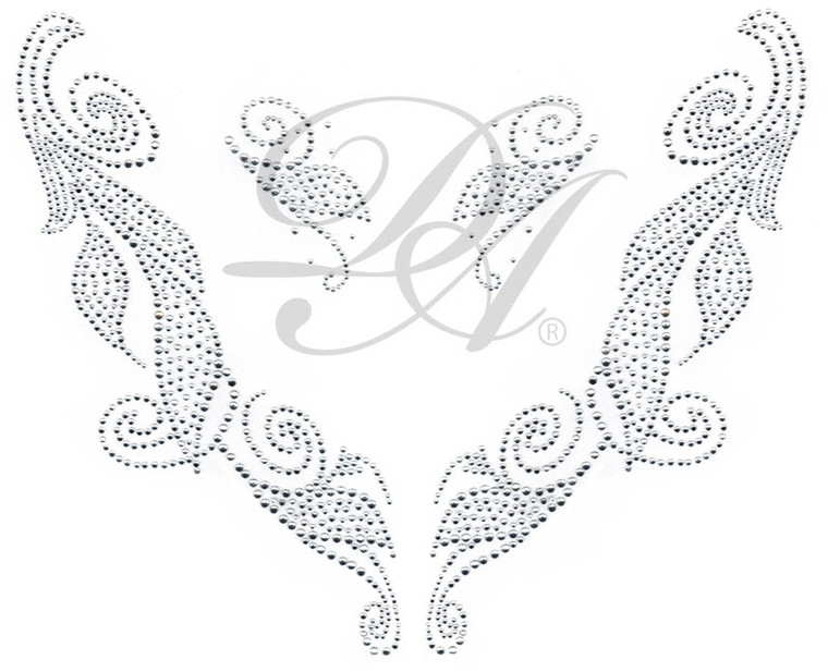 Ovrs4640 - Leaves & Swirls Neckline