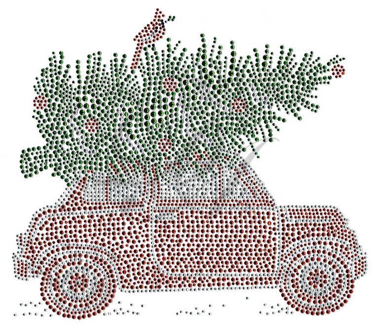 Ovrs7375 - Christmas Tree on Car
