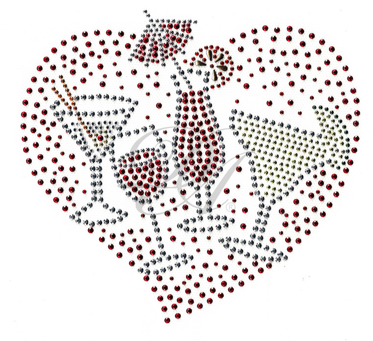 Ovrs4221 - 4 Drinks in a Heart