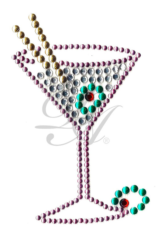 Ovr30s - Martini Glass with Olive - ON SALE!