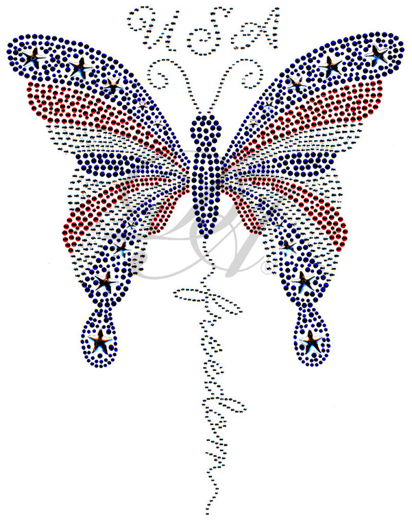 Ovrs8038 - USA Butterfly Freedom