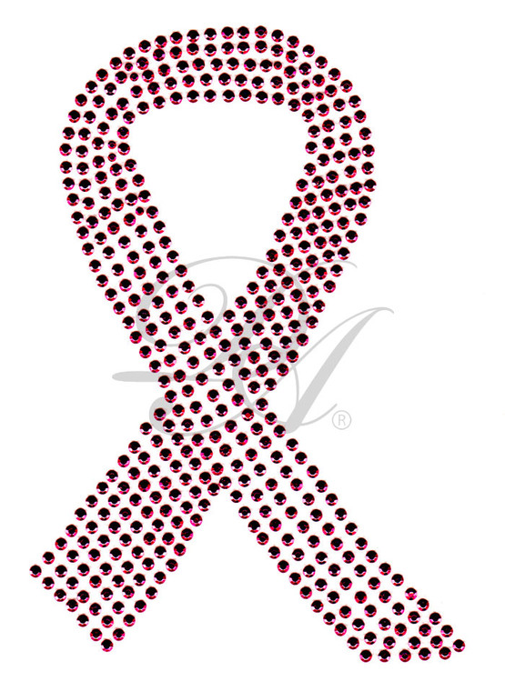 Ovrs5309 - Large Pink Cancer Ribbon - ON SALE! 