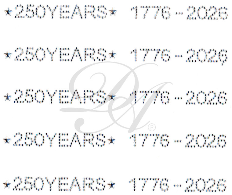 Ovrs8474 - 250 Years 1776 - 2026 (5 / Set)
