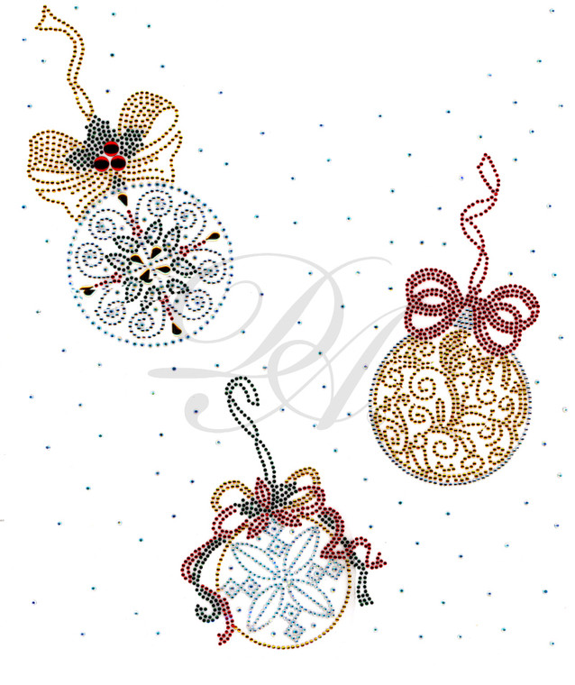 Ovrs5358 - Vintage Christmas Ornament Full Frontal Design