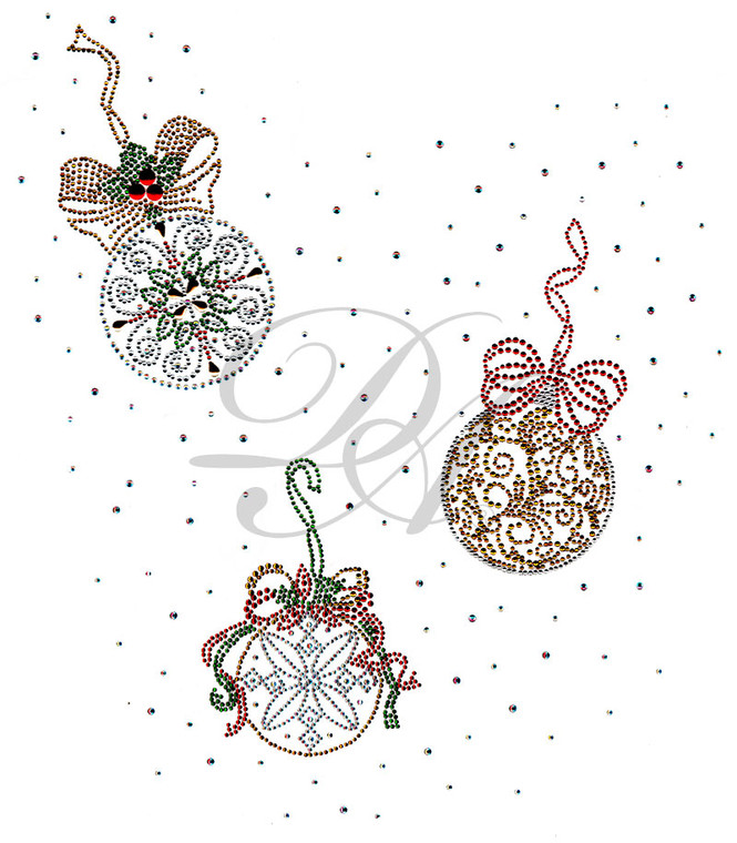 Ovrs5358 - Vintage Christmas Ornament Full Frontal Design