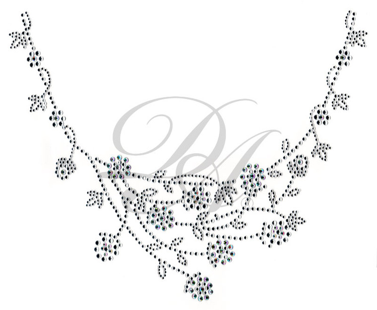 Ovrs5242 - Precious Flower Round Neckline