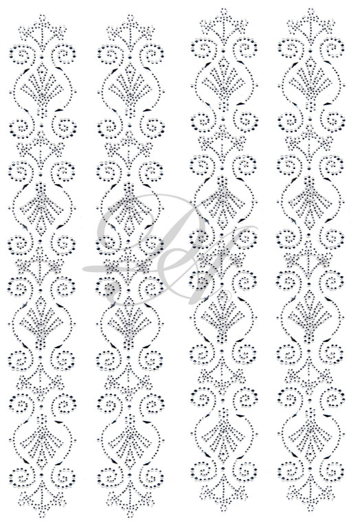 Ovrs5142 - Diamond Swirl Bands (4/Page)