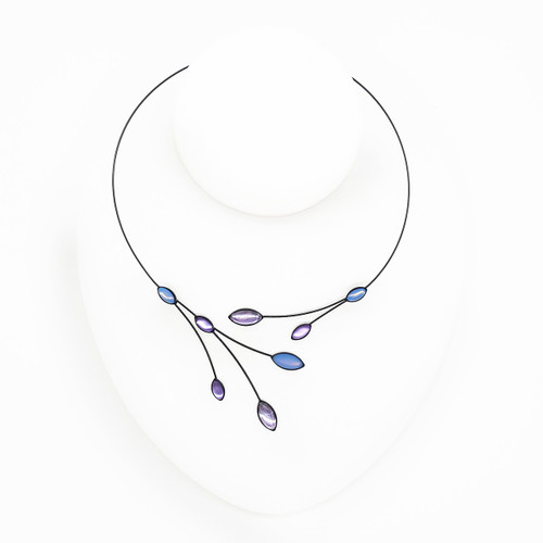 101B-ZL Necklace - Branches with leaves