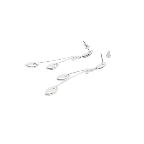 E311S-KV Earrings - Post, 3 leaves, crystal E311S-KV Earrings - Post, 3 leaves, crystal