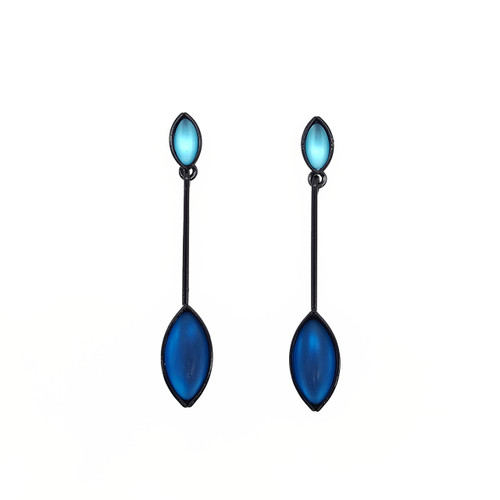 E240B-RC Earrings - Post, 2 Leaves E240B-RC Earrings - Post, 2 Leaves