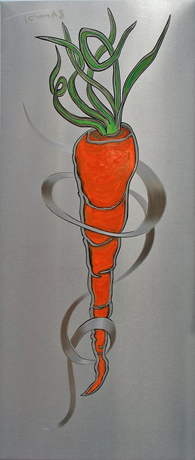 Carrot with Swirl Oil Painting TP-C