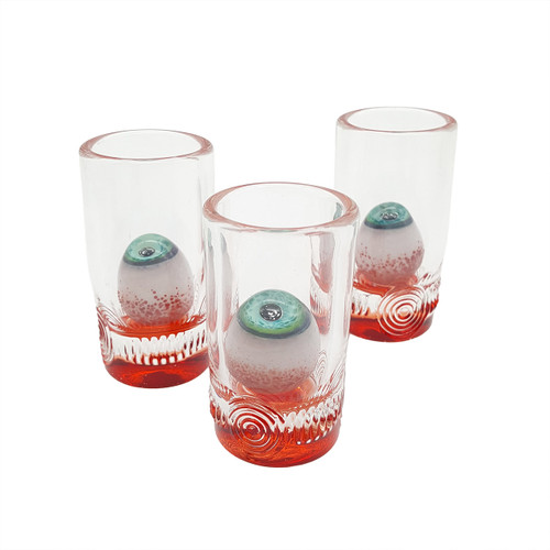 Red Bottom Eyeball Shot Glass Red Bottom Eyeball Shot Glass